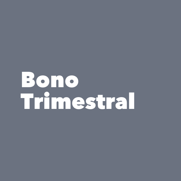 Bono Trimestral - plan nutricional de 3 consultas